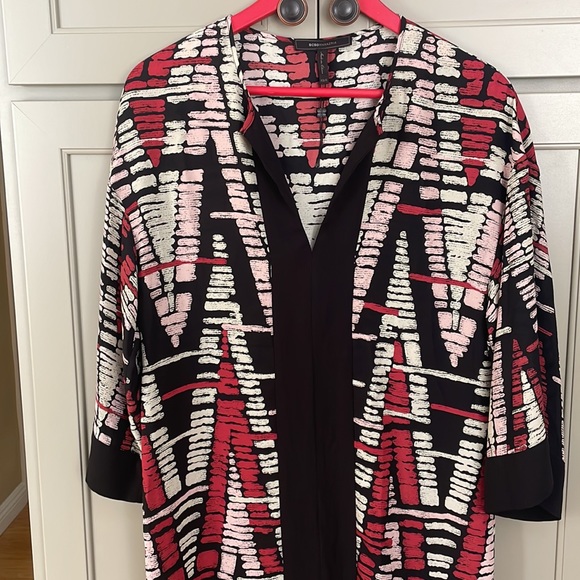 Bcbgmaxazria Tandori Spice Hi Low Long Sleeve Dress - Picture 5 of 11